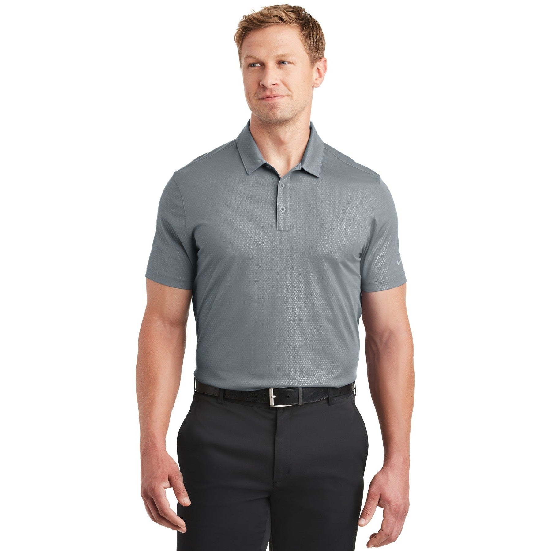 Nike-Nike Dri-FIT Embossed Tri-Blade Polo. 838964-MedTech-3